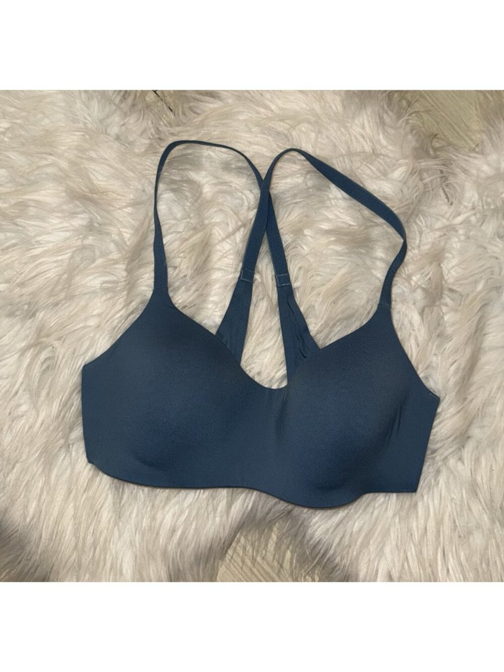 b.tempt'd by Wacoal Future Foundation Wireless Balconette Bra Womens 32C Blue